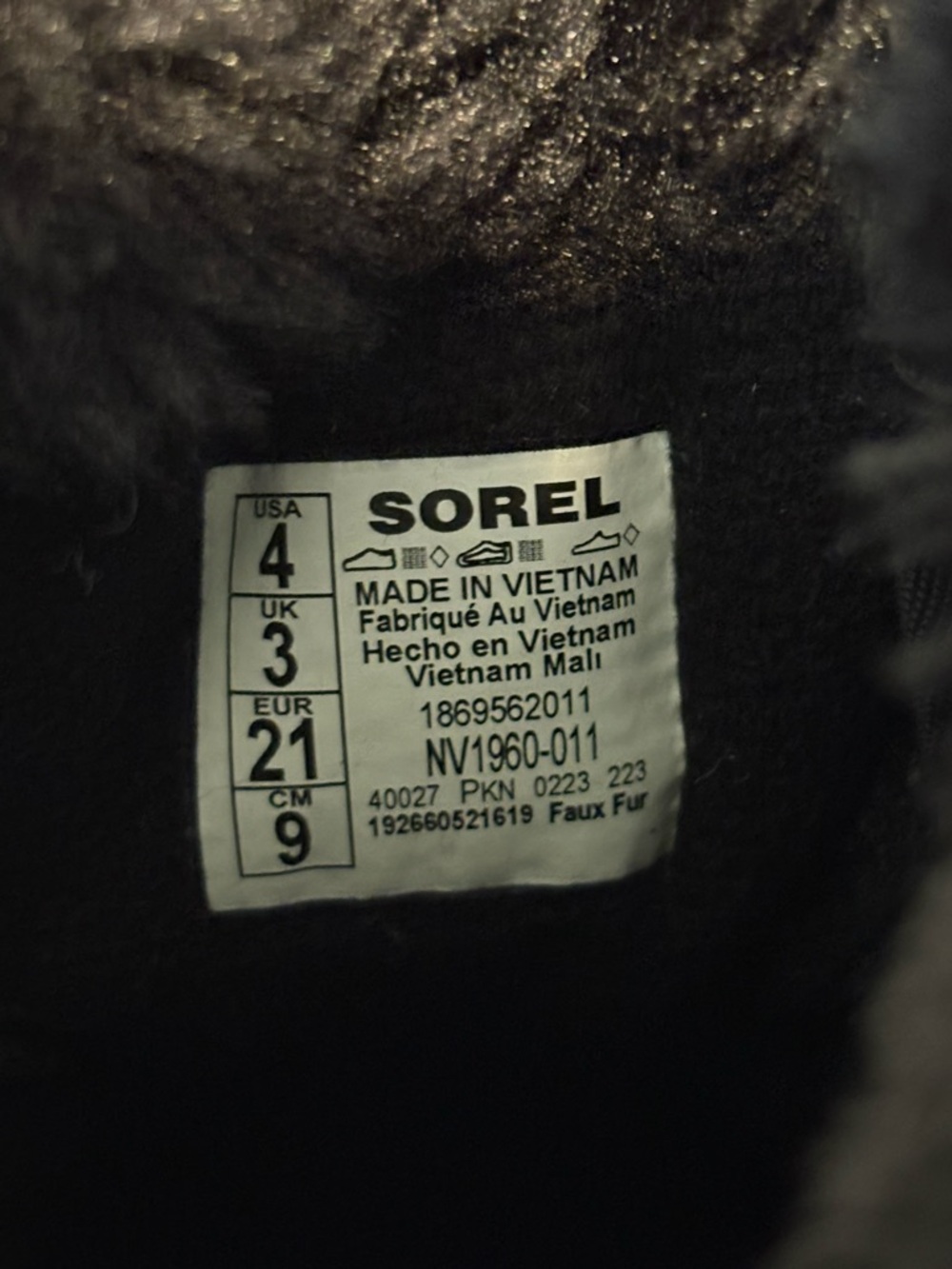 Sorel Commander Snow Winter Boots Infant/ Toddler Size 3 Waterproof Insulated - Picture 9 of 9